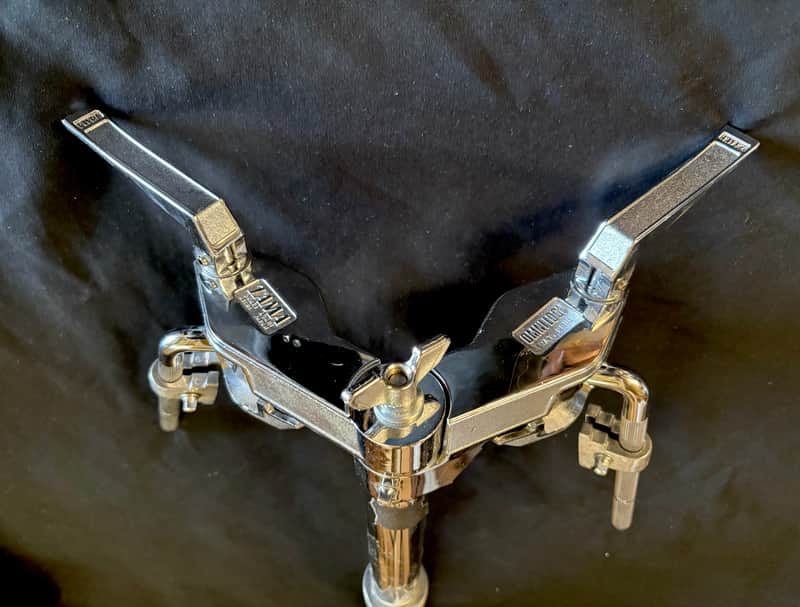 TAMA Double Tom Bracket Bass Drum Mount   Omni Lock  80s Superstar Artstar image 1