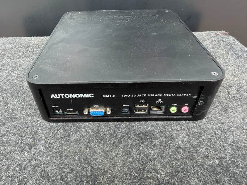Autonomic MMS-2 Mirage Media Server Two-Source Black Solid State Audio Streamer image 1