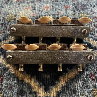 1950s Kluson No Line Vintage Nickel D8 Console Lap Steel Guitar Tuners!P228 image 5