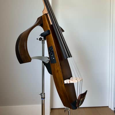 Yamaha SLB300 Electric Upright Bass w/Stand, Knee Support & Extension Frame image 9