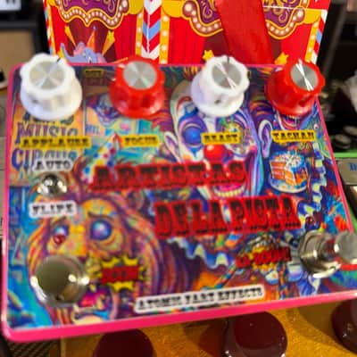 Atomic Fart Effects ARTISTAS DE LA PISTA Hand Made Left : (Based in Gold “Klon Centaur & Booster Ecoplex EP2 image 5