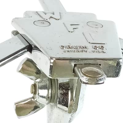 Ludwig 1st-Gen WFL Atlas Flat Base Snare Drum Stand Chrome Flush Mickey Mouse50s image 5