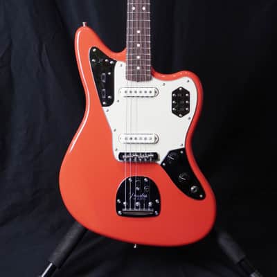 *NEW* 2025 Fender FSR Traditional II '60s Jaguar MIJ Fiesta Red w/ Matching Headstock USA Pure Vintage Pickups image 2