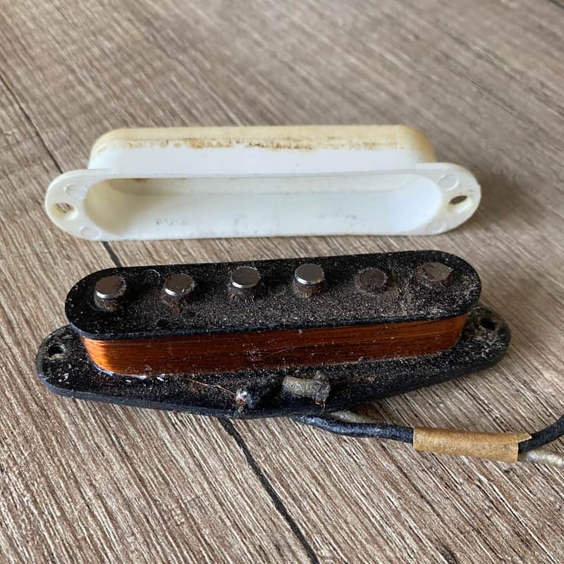 All original Fender Stratocaster Pickup Pre-Cbs March 64 1964 - Black image 1