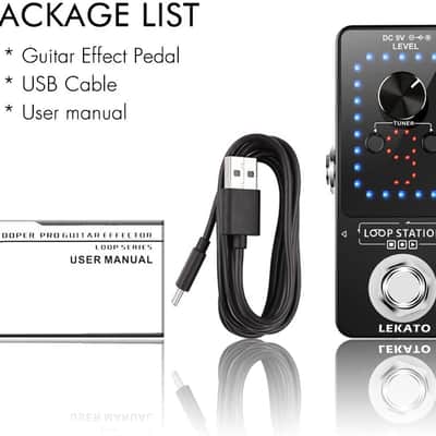 Guitar LOOPER & TUNER Effect Pedal Guitar Looping and Tunning image 7