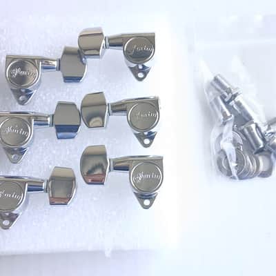 Martin USA 3x3 Chrome Sealed Guitar Tuners Complete Set MINT image 4
