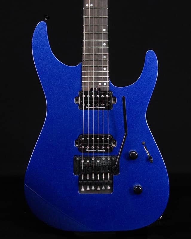 Jackson American Series Virtuoso, Streaked Ebony FB, Mystic Blue image 1