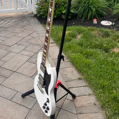 Upgraded Burny ‘63 RSG-55 White – Epiphone Inspired By Gibson SG Killer – Seymour Duncan / Grover / CTS / Switchcraft image 11