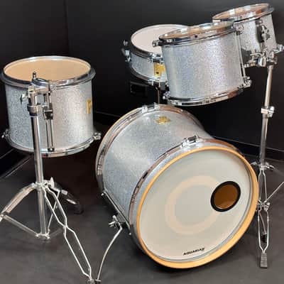 Arbiter 20/10/12/14/5.5x14" Advanced Tuning Drum Set - Silver Sparkle image 3