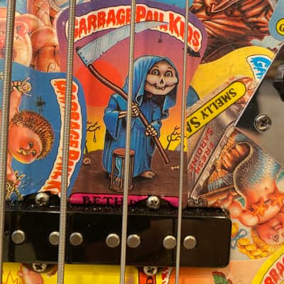 1977 Fender Jazz Bass with Custom "Garbage Pail Kids" Finish image 7