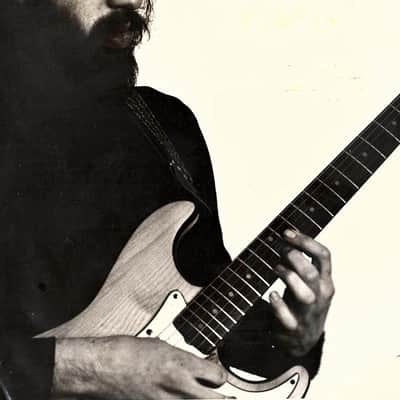Fender  Stratocaster Owned and extensively used by Elliott Sharp Solid Body Electric Guitar (1964), ser. #L33715, black tolex hard shell case. image 2