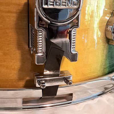 MARTIAL PERCUSSION HANDCRAFTED 14 x 6.5" MAPLE SNARE DRUM 2023 - TIEDYED DENIM LACQUER image 9