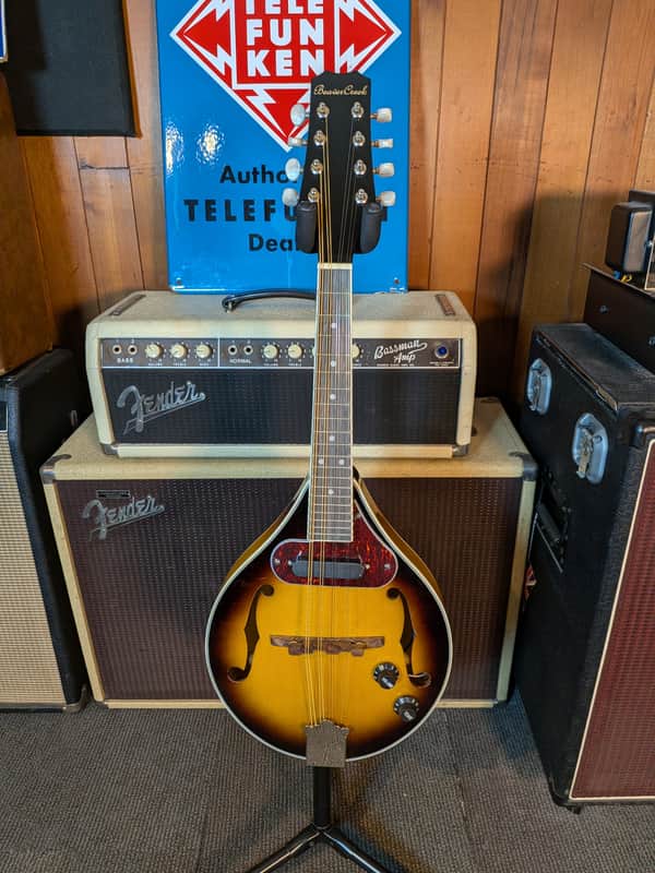 Beaver Creek BCMM201E Acoustic/Electric A-Style Mandolin w/Gig Bag - Sunburst image 1