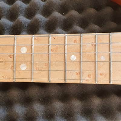 LAG New Vintage Jet JV500LH Left Handed (DiMarzio/Wilkinson/Locking auto-trim tuners) + Gigbag image 9