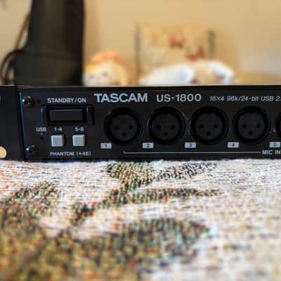 TASCAM US-1800 USB Audio Interface 2010s - Black image 2