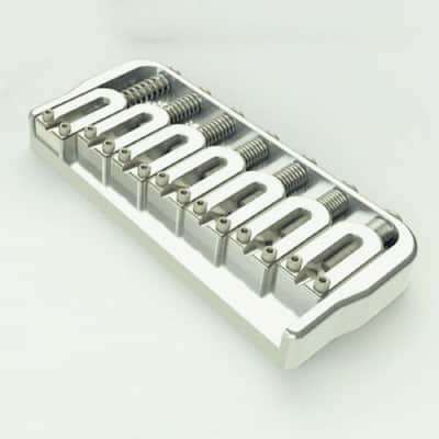 USA Hipshot 7 Strings Hardtail Fixed Bridge .175" Floor Height w screws - NICKEL image 1