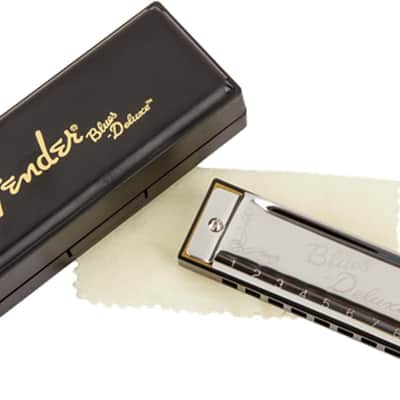Fender Blues Deluxe 10-Hole Harmonica in the Key of C with Case image 2