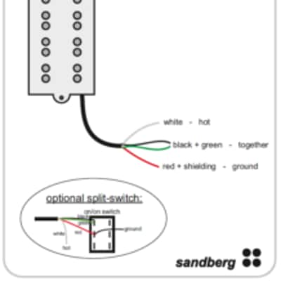 Sandberg PU00096 M4 Black Label Bridge Pickup image 2