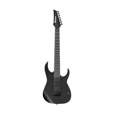 Ibanez RG Iron Label RGIXL7 7-String Electric Guitar, Ebony Fretboard, Black Flat image 3