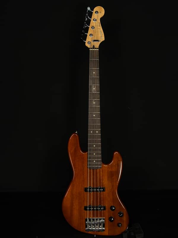 Fender Deluxe Active Jazz Bass Okoume V 2015 - Natural image 1