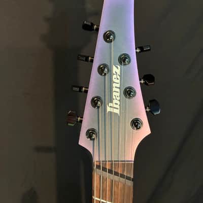 Ibanez Axion Label RGD71ALMS 7-String Multi-Scale - Black Aurora Burst Matte - Fishman Fluence Modern, Gator Hardshell Case image 3