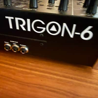 Sequential Trigon-6 49-Key 6-Voice Polyphonic Synthesizer 2022 - Present - Black with Wood Sides image 5
