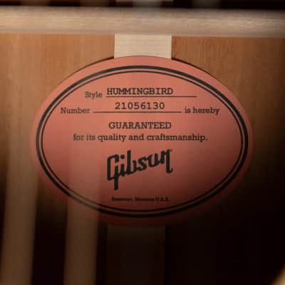 Gibson Hummingbird Original Acoustic/Electric Guitar - Antique Natural with Hardshell Case image 17