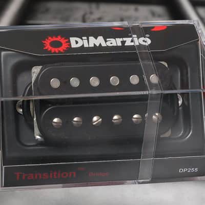 DiMarzio DP255BK Transition Bridge Humbucker - Black / Nickel Pole Pieces image 1