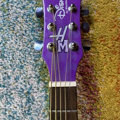Washburn 3/4 sized Hannah Montana acoustic guitar purple image 4