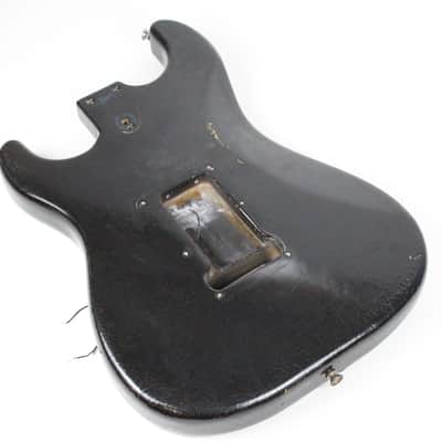 1979 Vintage Fender Stratocaster ~Killer RELIC~ Factory BLACK Ash BODY Strat USA 1970s CBS Era image 11