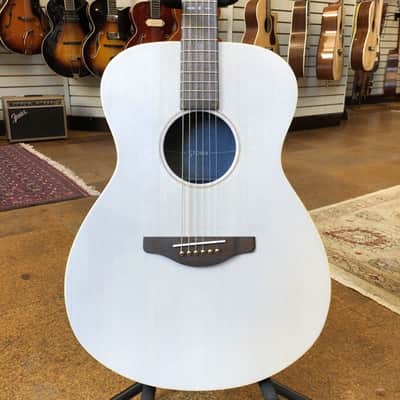 Yamaha Storia I Solid Top Concert Acoustic-Electric Guitar Satin White image 1