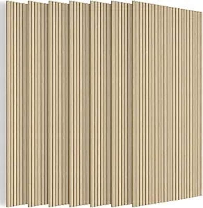 10 Pack Large Acoustic Panels,47.2" X 23.6" X 0.4" Acoustical Wall Panel,Self-Adhesive Sound Proof Foam Panels, Decorative Soundproof Wall Panels for Home Studio Office,Camel image 1