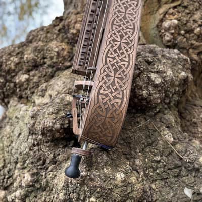 Hurdy-Gurdy With Pickup - 24 Keys - 6 string - Ukrainian Lira Hurdy Gurdy Electric Acoustic Excellent New image 10