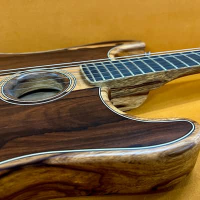 Fender Limited Edition American Acoustasonic Stratocaster 2020 - Exotic Ziricote image 10