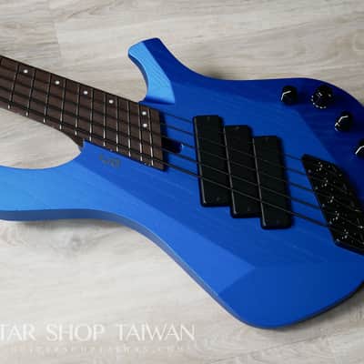 Mayones Ori 5 Enji Bass Namm Show Build-Mecha Blue image 2