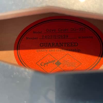 Epiphone Dave Grohl Signature DG-335 2024 - Present - Pelham Blue image 2
