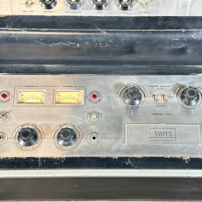 Ampex 354 & 350R Reel To Reel Transport & Preamp Magnetic Tape Recorder w/ Stand image 4