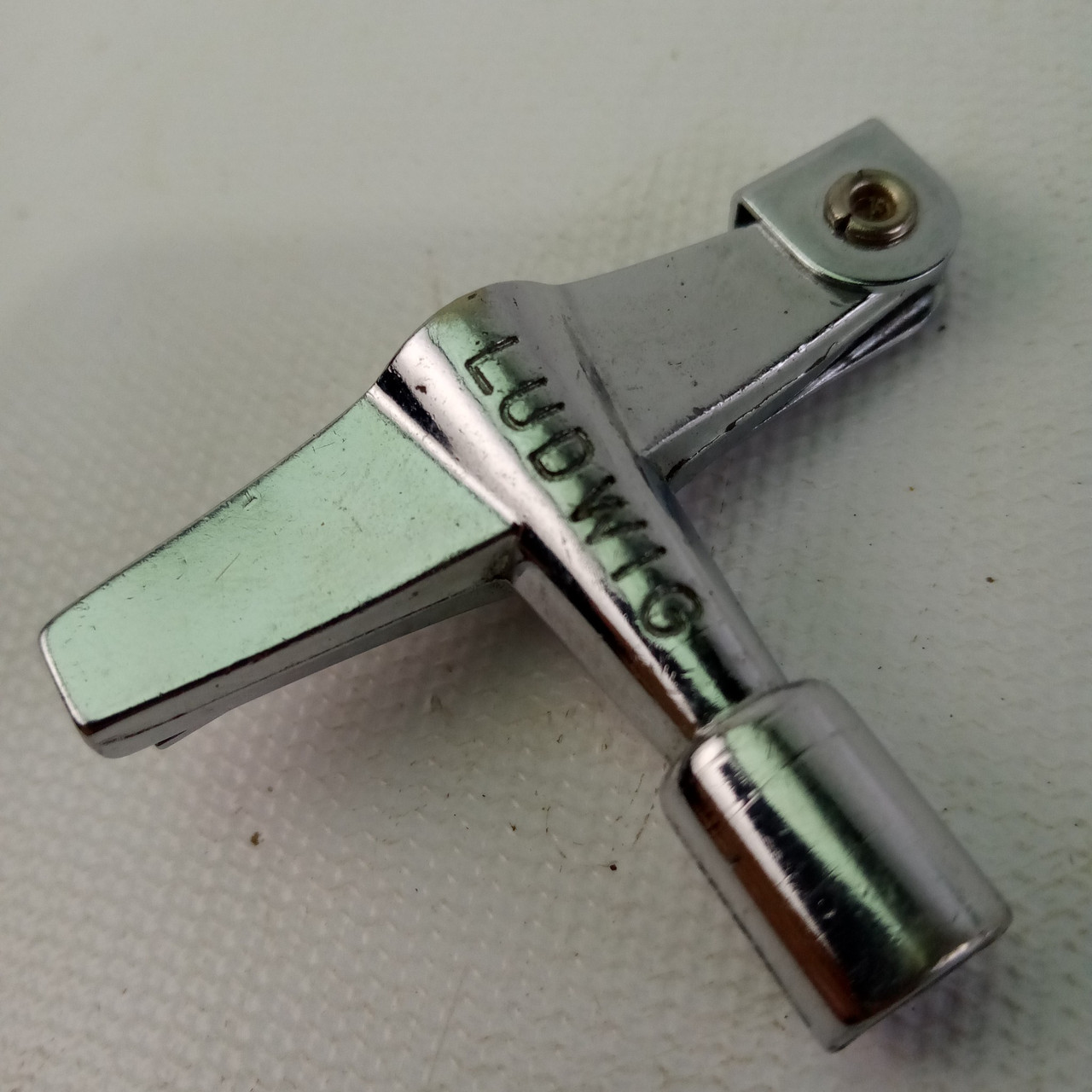 Ludwig Super Drum Key With Screwdriver, #P40 Chrome Vintage 60s-70s USA — main photograph