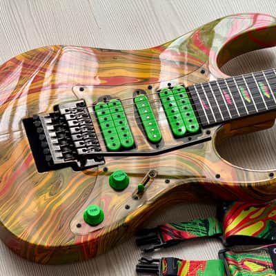 Ibanez UV77-MC Steve Vai Signature Universe 1991 - Multi-Color image 9