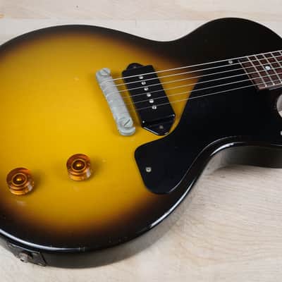 Greco EJR54 1988 Yellow Sunburst Vintage Japan MIJ '54 Reissue Junior Jr Singlecut w/ Gig Bag image 6