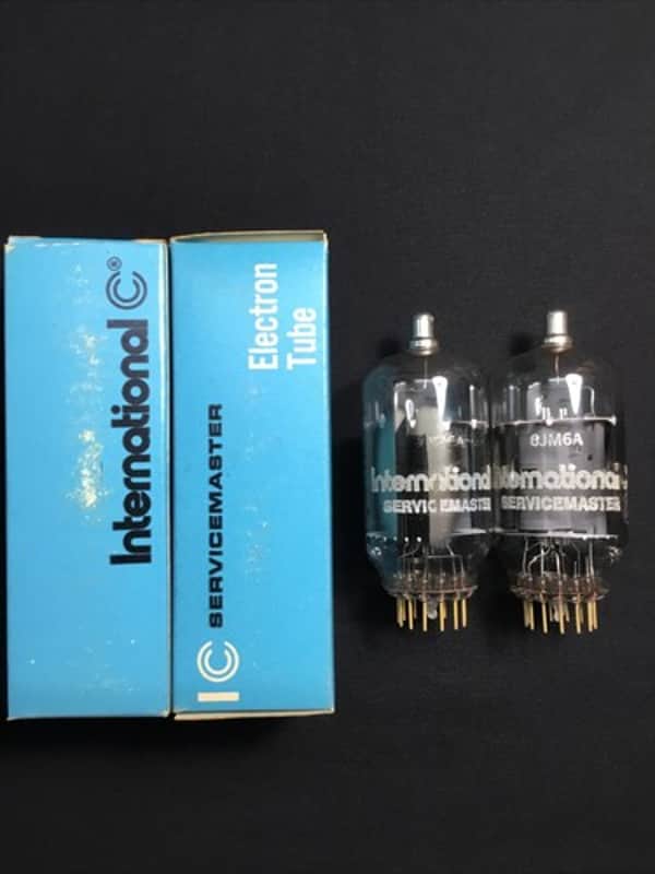 NOS PAIR INTERNATIONAL 6JM6A Ham Radio SWEEPS VACUUM TUBES Japan Tested A.7592-D image 1