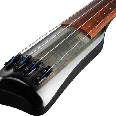 Ibanez UB804 Upright Fretless 4-String Bass Guitar, Jatoba Fingerboard, Black Ice Burst image 2