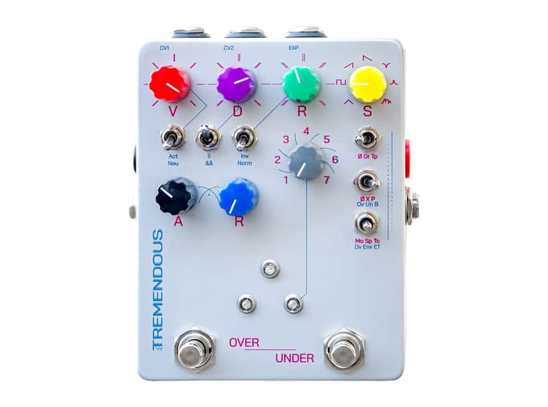Over Under Pedals Ah, Tremendous Dual Tremolo + CV Generator Pedal image 1