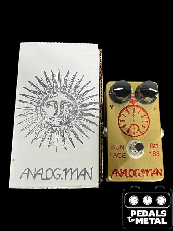 Analogman Sun Face BC183 Silicon Fuzz 2010s - Gold X16933 | Reverb