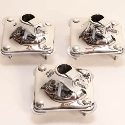 (3) Slingerland Set-O-Matic Tom Mounts, 1960s-70s, NEAR MINT / INSPECTED & TESTED image 7