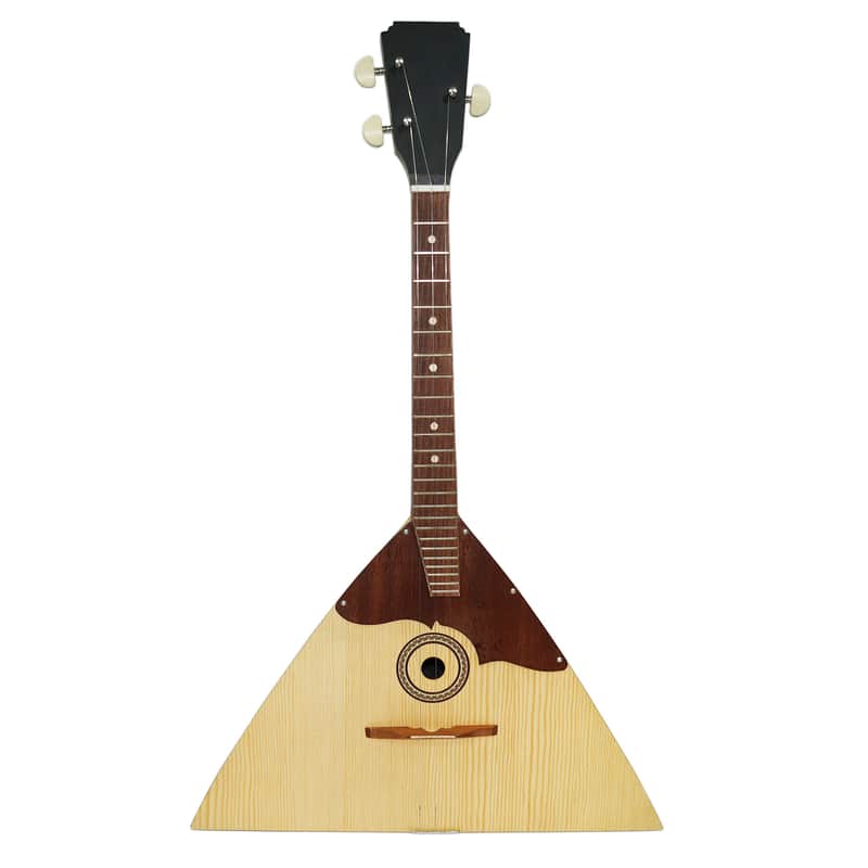 New Balalaika Prima 3 strings made in Ukraine by Trembita Folk Musical Instrument Wood Beautiful Sound image 1