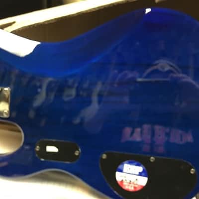 ESP/LTD Surveyor 415 Bass Guitar Quilt Blue Electric Bass image 6