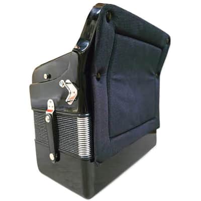 Rossetti 3412-GCF-BK 3 Row, 3-Switch, 34 Treble, 12 Bass Diatonic Button Accordion in Black - G,C,F Tuning image 3