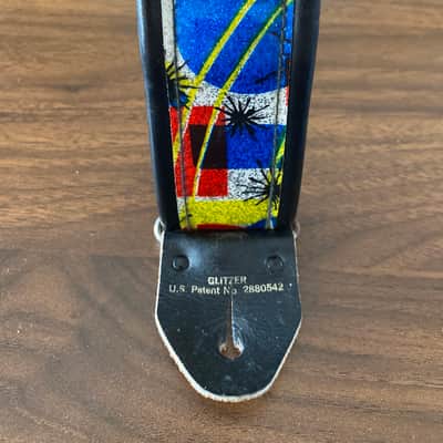 Vintage 1950s/1960s Ace Guitar Strap Glitzer Art Deco Rare Bobby Lee Style image 4