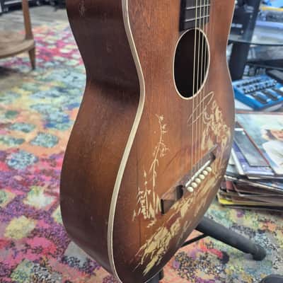 Gene Autry 1940s parlor guitar image 5